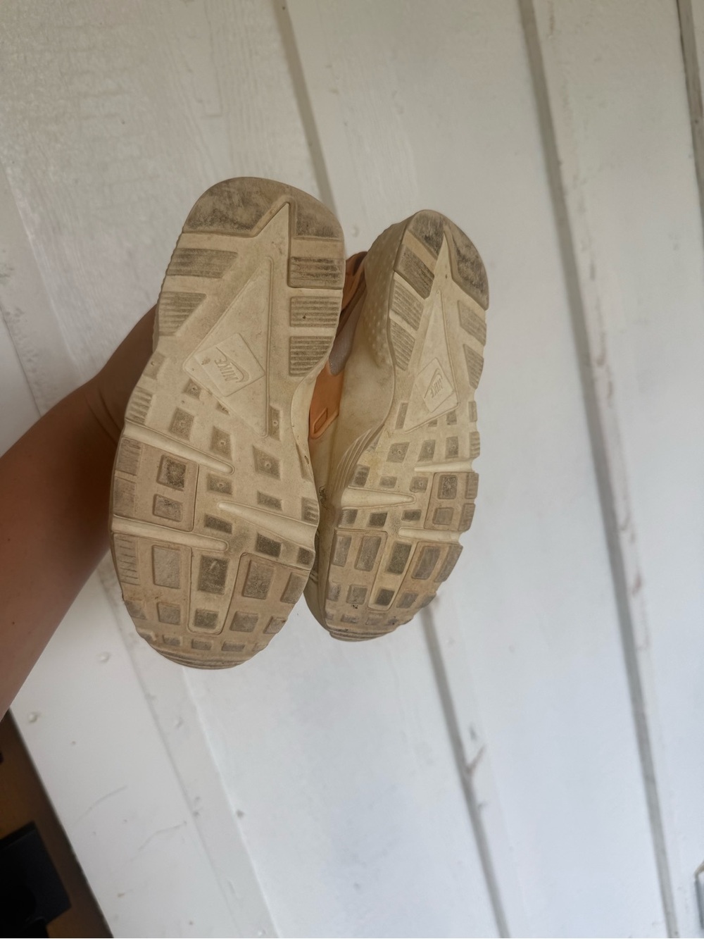 Nike Kids Pink and Cream Velcro Sneakers - Picture 3 of 5